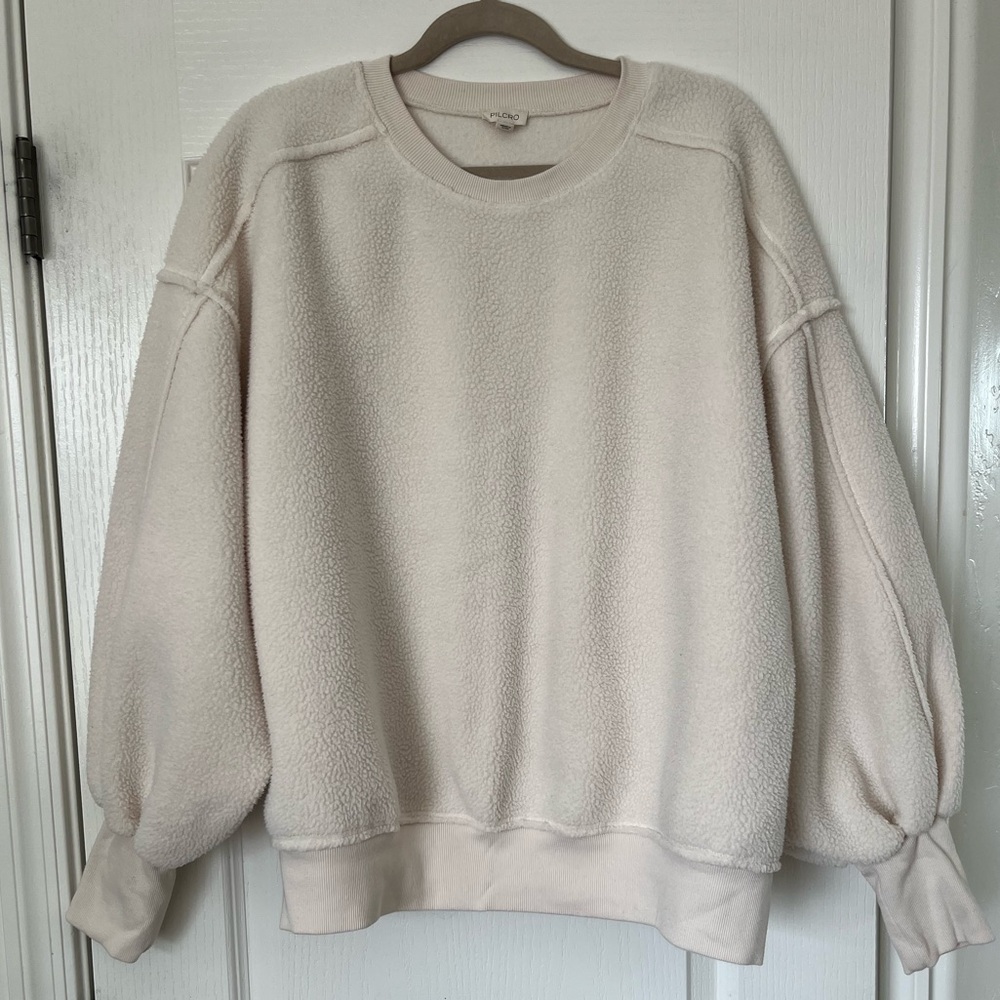Anthropologie Pilcro Cream Cozy Pullover, 1X